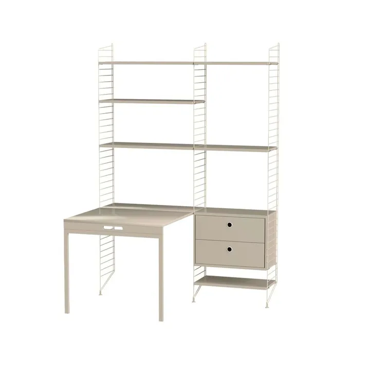 Scaffale da ufficio String beige - combinazione E - String