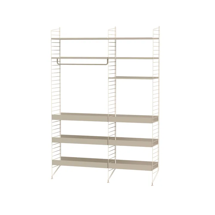Scaffale da ufficio String beige - combinazione F - String