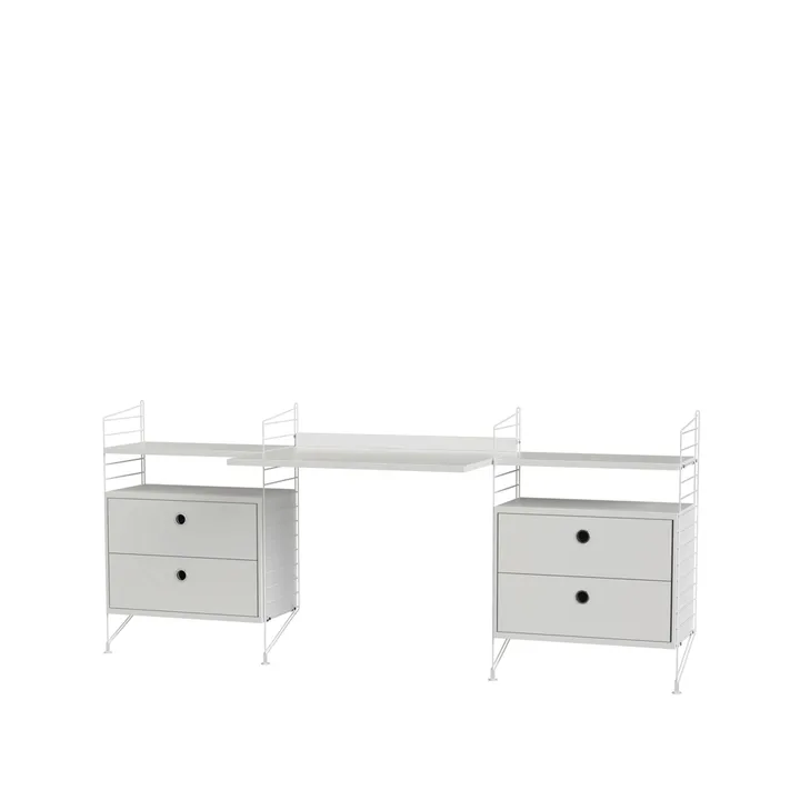 Scaffale da ufficio String bianco - combinazione C - String