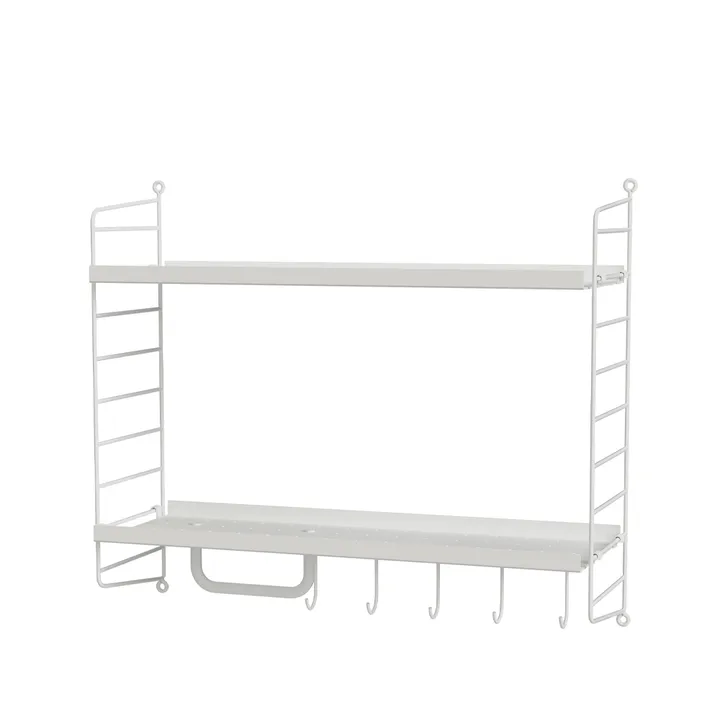 Scaffale da ufficio String bianco - combinazione E - String