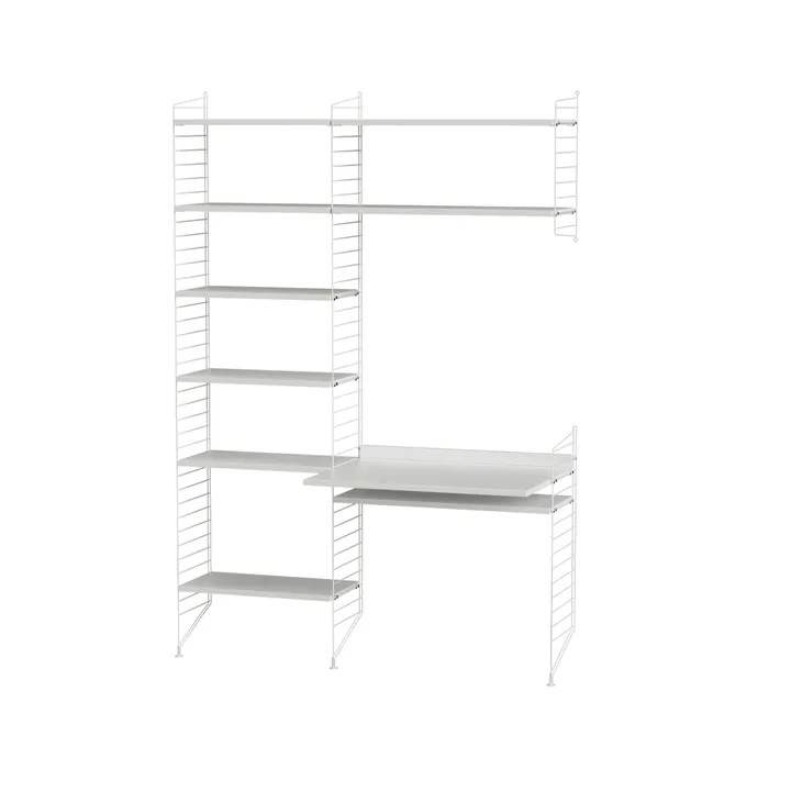 Scaffale da ufficio String bianco - combinazione G - String