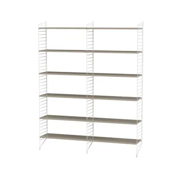 Scaffale da ufficio String bianco e beige - combinazione A - String