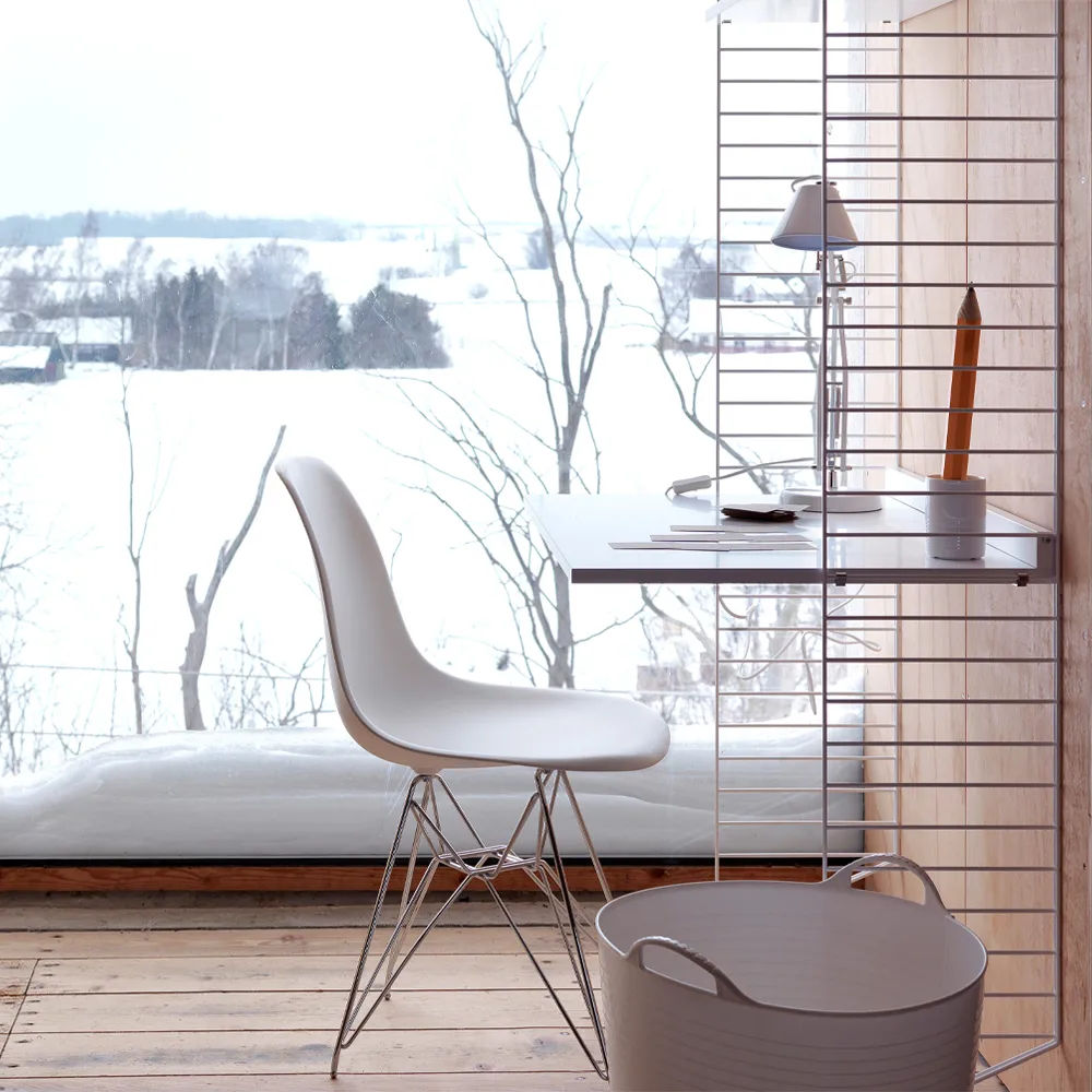Scaffale da ufficio String bianco e beige - combinazione A,  String