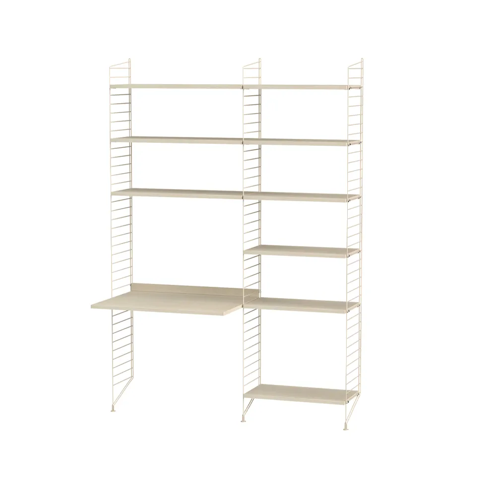 Scaffale da ufficio String frassino e bianco - combinazione B,  String
