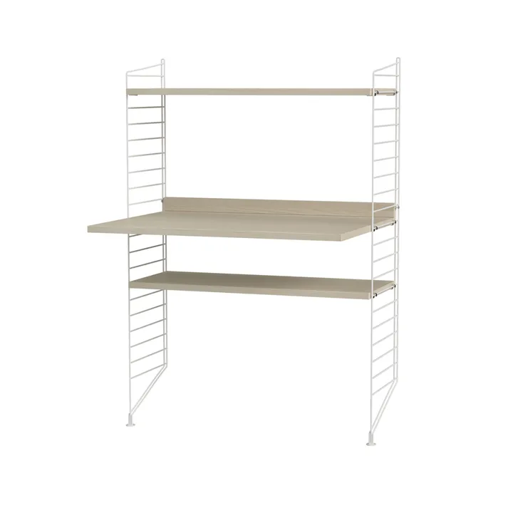 Scaffale da ufficio String frassino e bianco - combinazione H - String