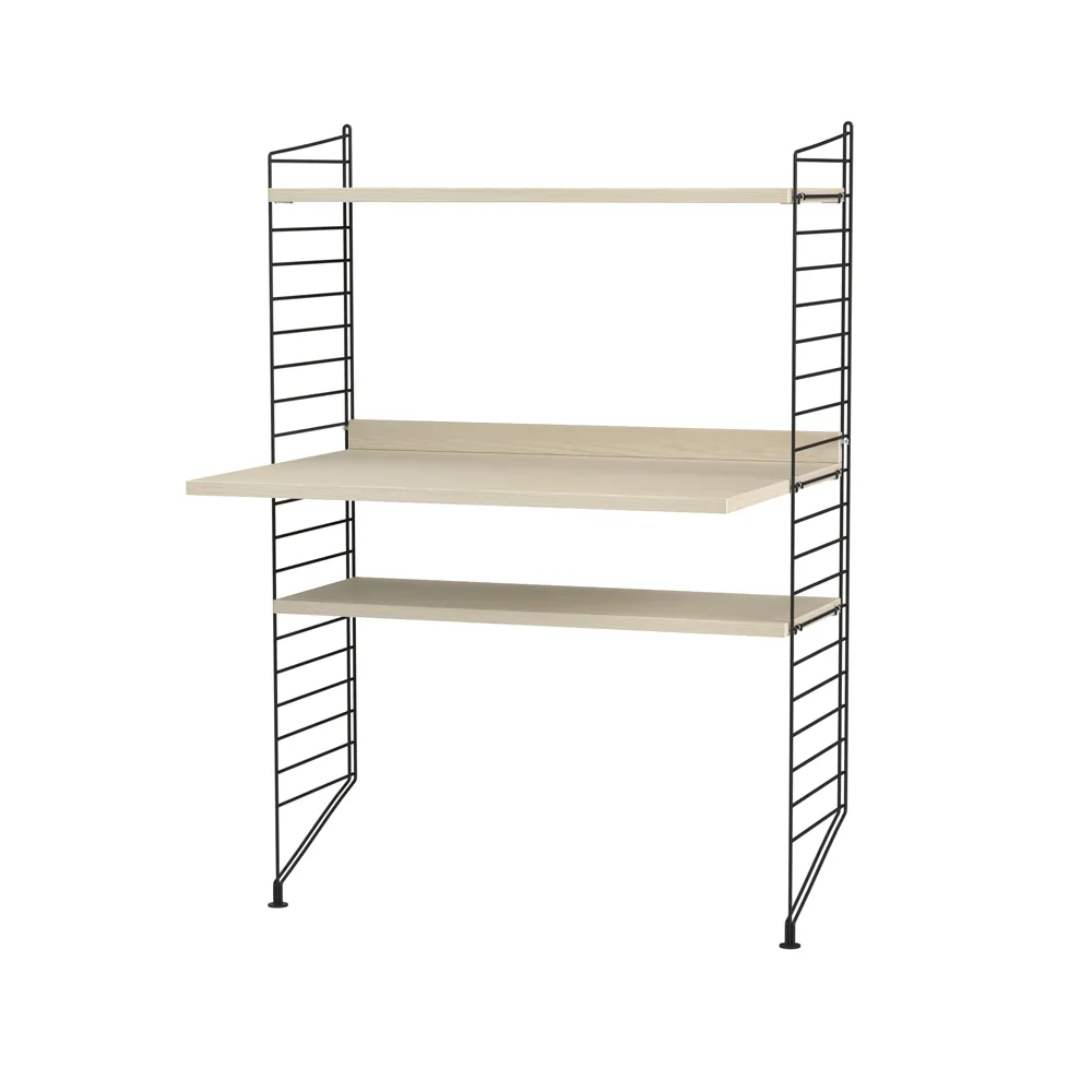 Scaffale da ufficio String frassino e nero - combinazione H String