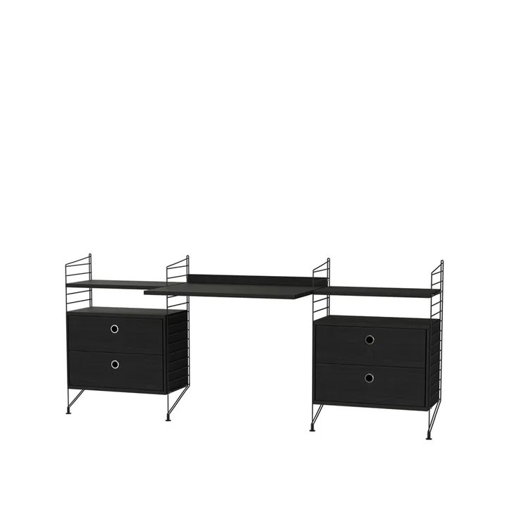 Scaffale da ufficio String nero - combinazione C - String