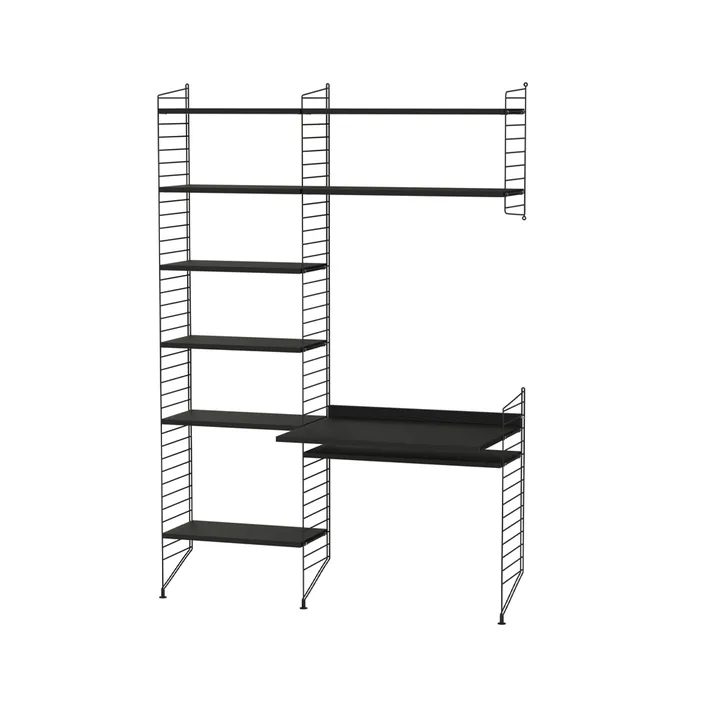 Scaffale da ufficio String nero - combinazione G - String