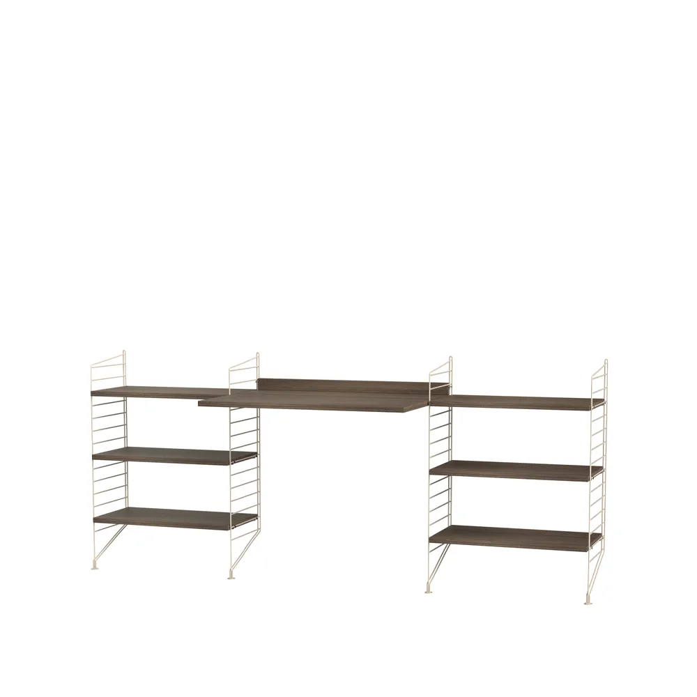 Scaffale da ufficio String noce e beige - combinazione D,  String