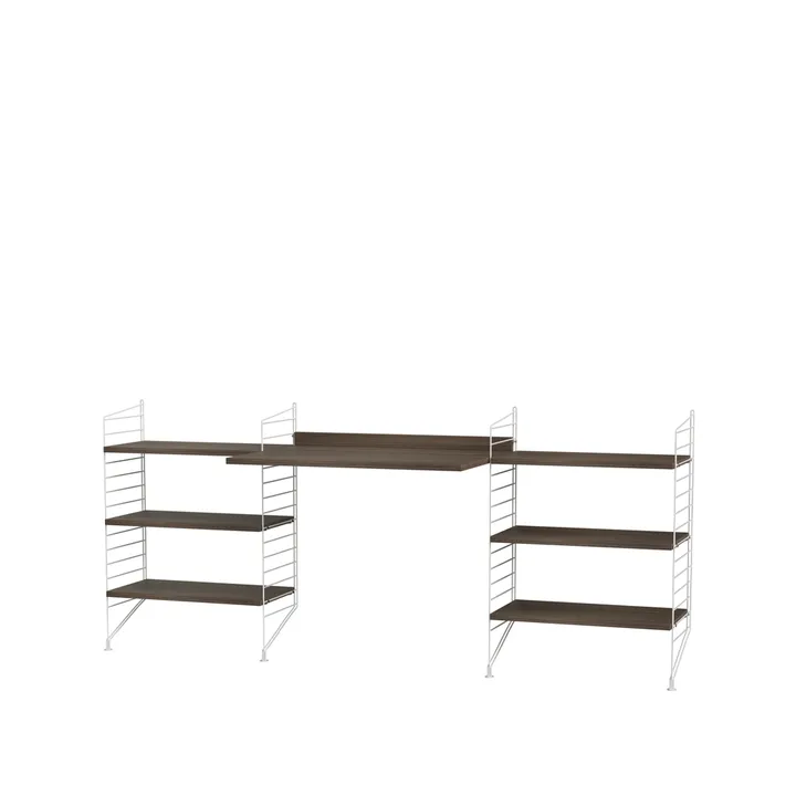 Scaffale da ufficio String noce e bianco - combinazione D - String