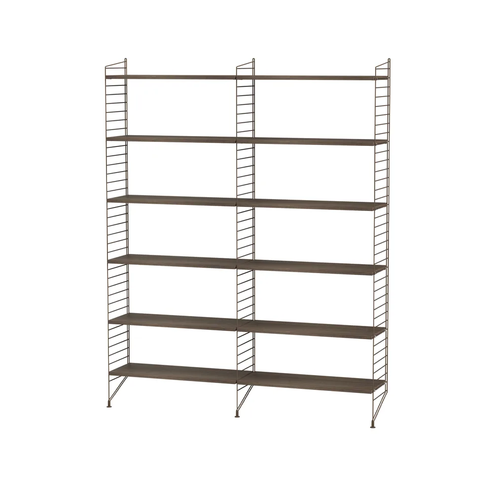 Scaffale da ufficio String noce e marrone - combinazione A,  String