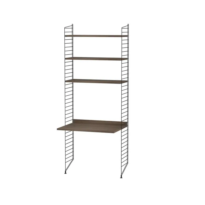 Scaffale da ufficio String noce e nero - combinazione A - String