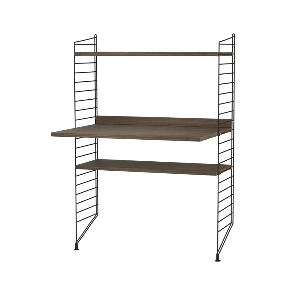 Scaffale da ufficio String noce e nero - combinazione H String