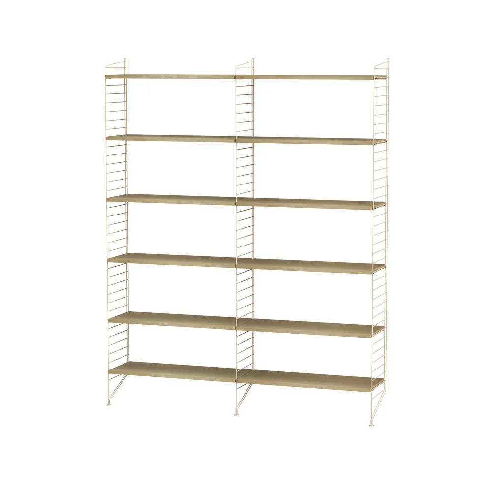 Scaffale da ufficio String rovere e bianco - combinazione A,  String