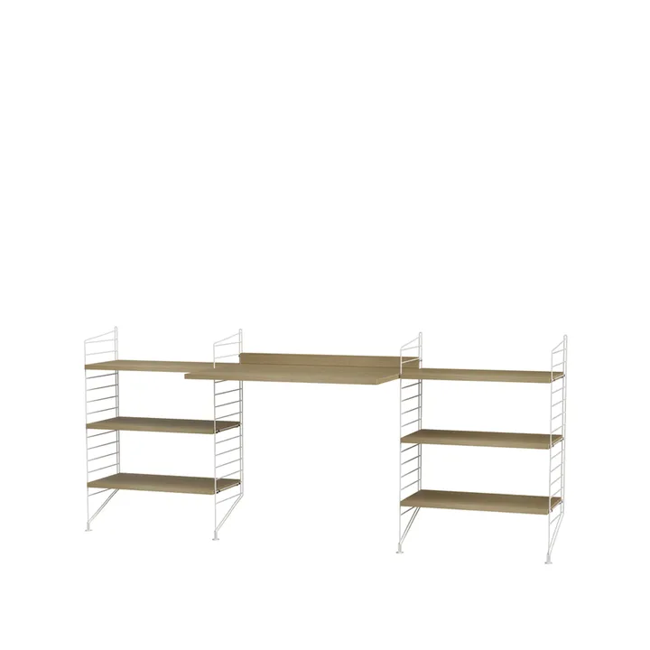 Scaffale da ufficio String rovere e bianco - combinazione D - String