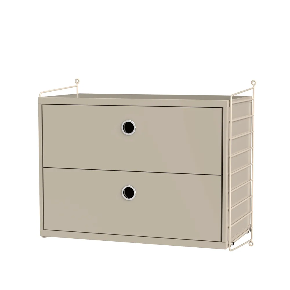 Scaffale per camera da letto String beige - combinazione A,  String