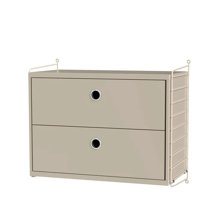 Scaffale per camera da letto String beige - combinazione A - String