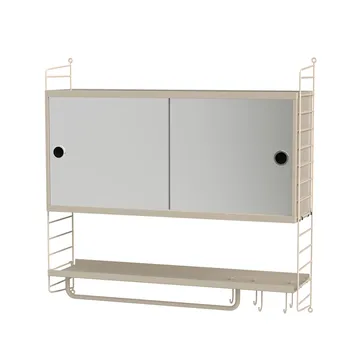 Scaffale per camera da letto String beige - combinazione A - String