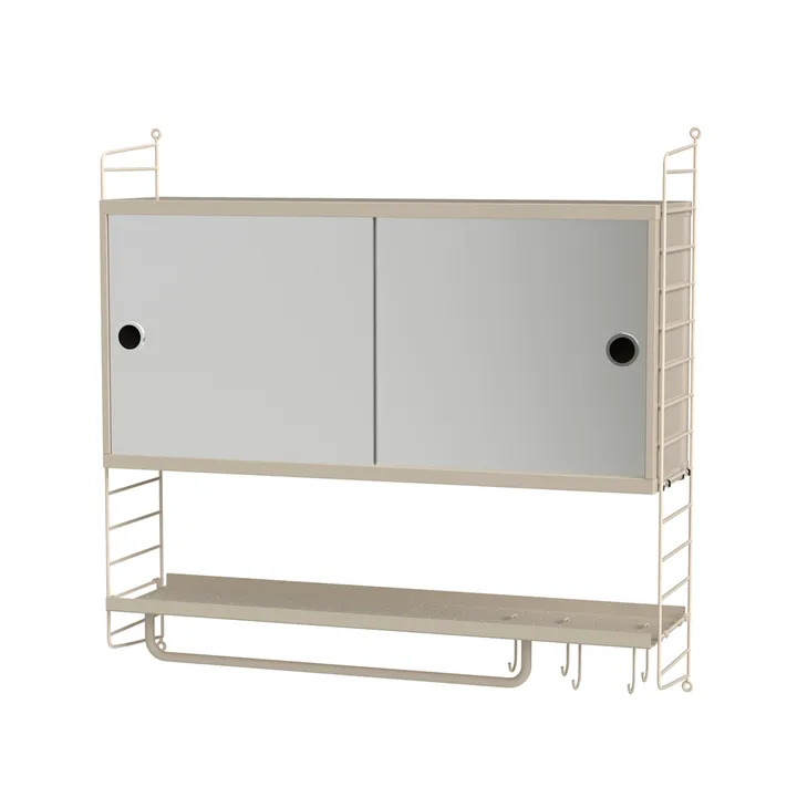 Scaffale per camera da letto String beige - combinazione A - String