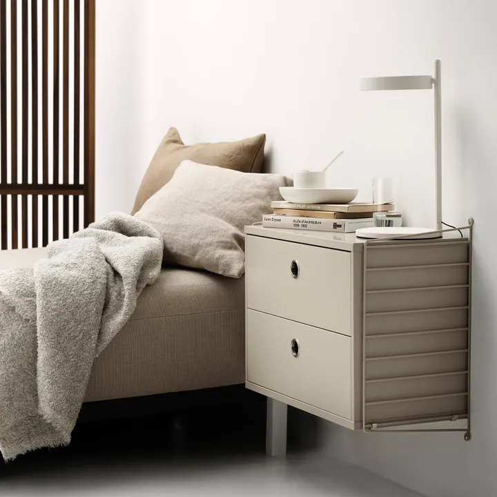 Scaffale per camera da letto String beige - combinazione A - String
