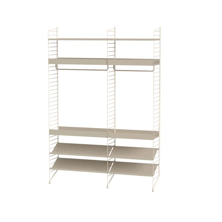Scaffale per camera da letto String beige - combinazione C - String