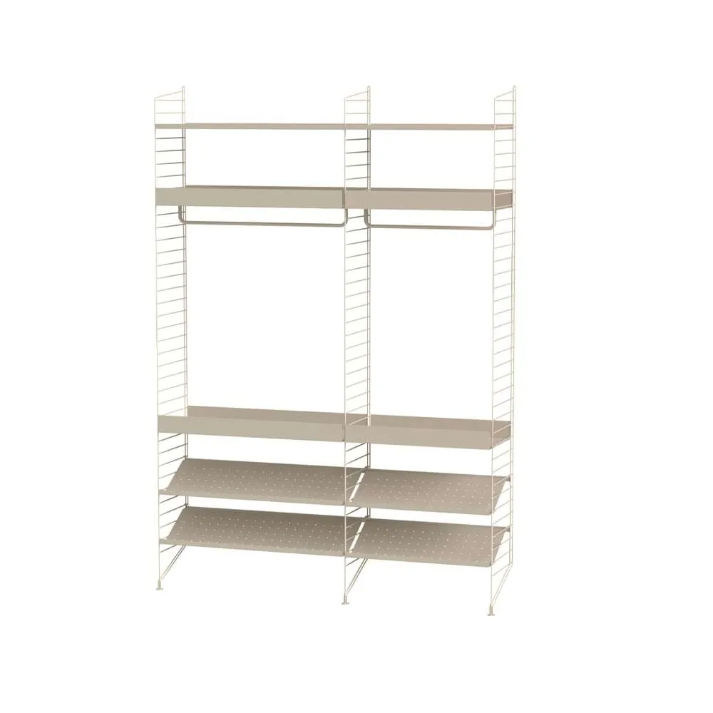 Scaffale per camera da letto String beige - combinazione C String