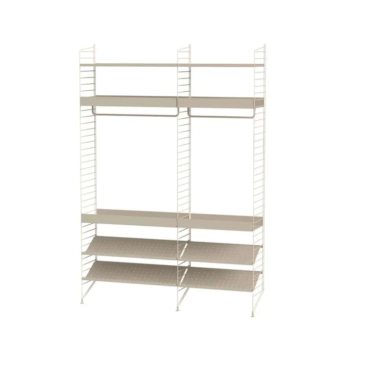 Scaffale per camera da letto String beige - combinazione C - String