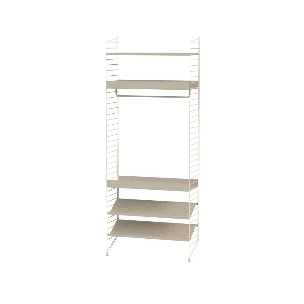 Scaffale per camera da letto String beige - combinazione D,  String