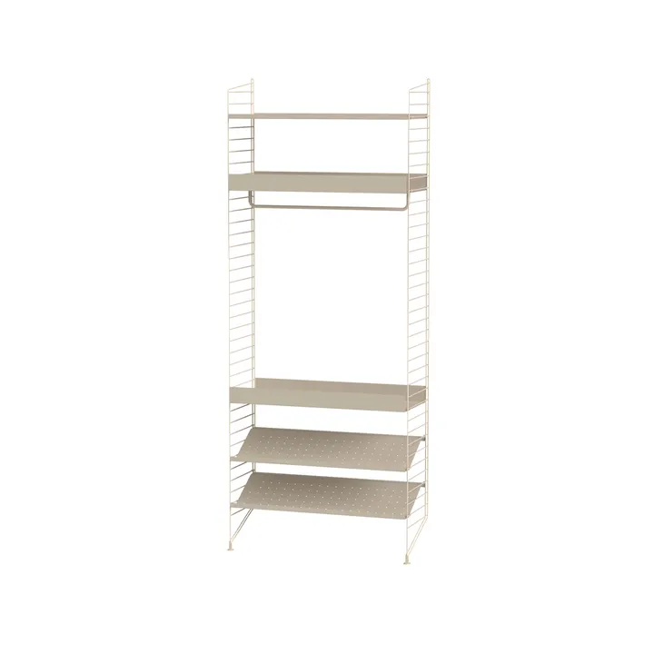 Scaffale per camera da letto String beige - combinazione D - String