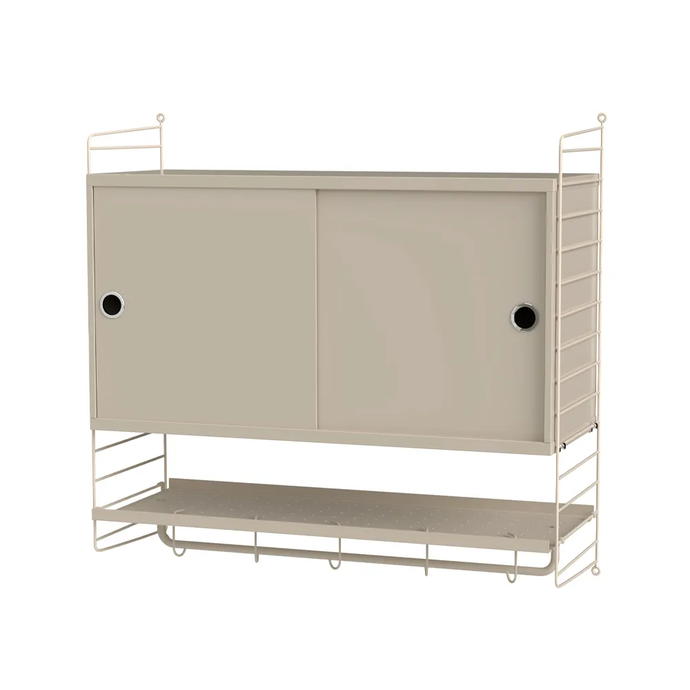 Scaffale per camera da letto String beige - combinazione F,  String