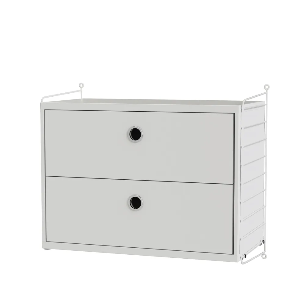 Scaffale per camera da letto String bianco - combinazione A,  String