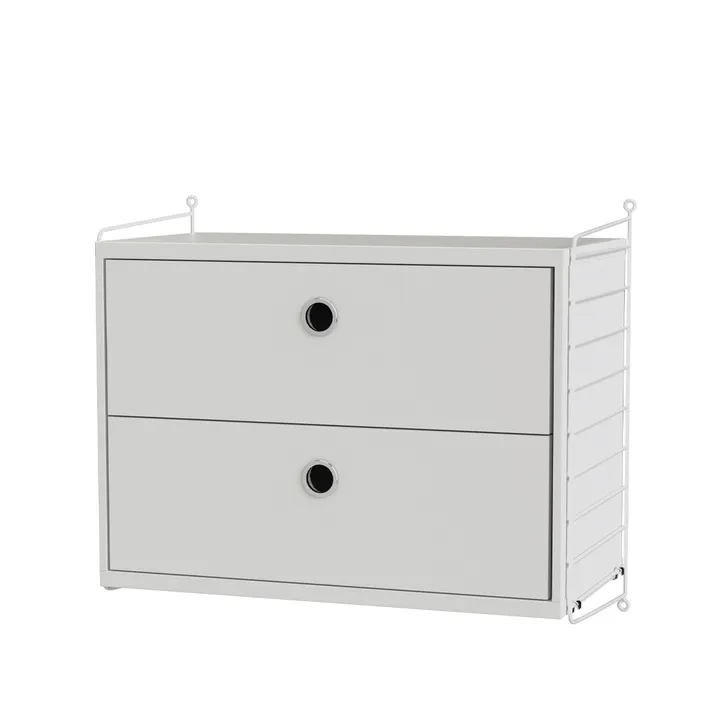 Scaffale per camera da letto String bianco - combinazione A - String