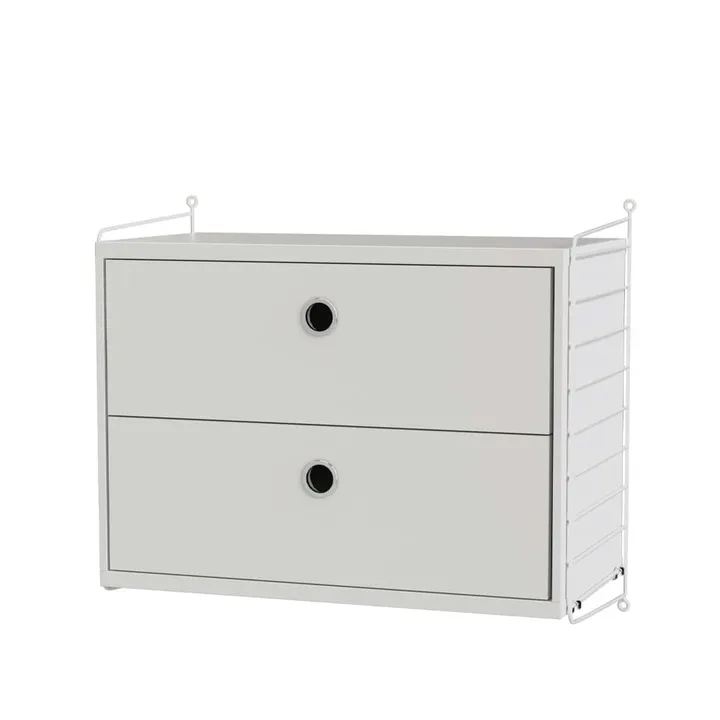 Scaffale per camera da letto String bianco - combinazione A - String