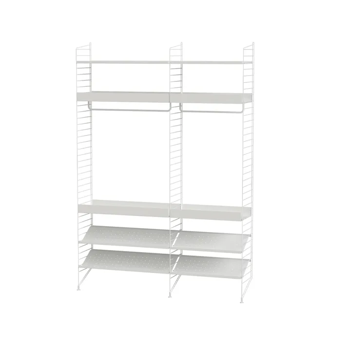Scaffale per camera da letto String bianco - combinazione C - String