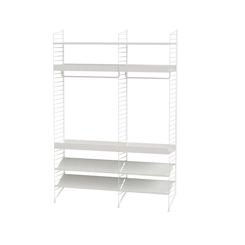 Scaffale per camera da letto String bianco - combinazione C String