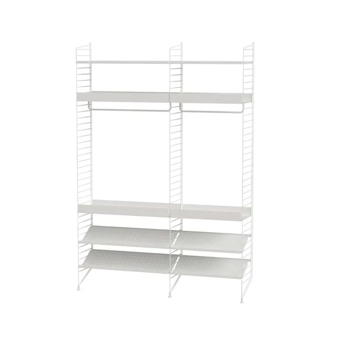 Scaffale per camera da letto String bianco - combinazione C - String