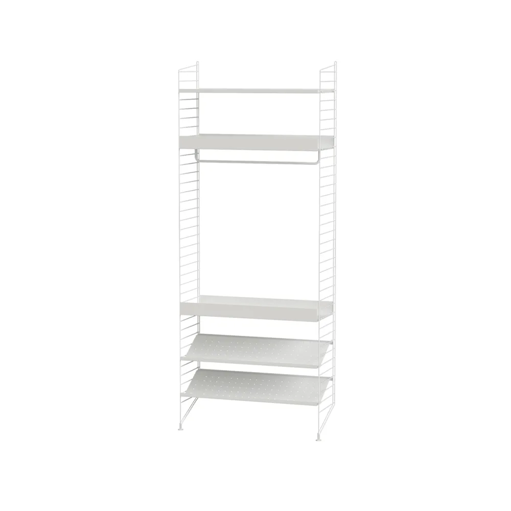 Scaffale per camera da letto String bianco - combinazione D,  String