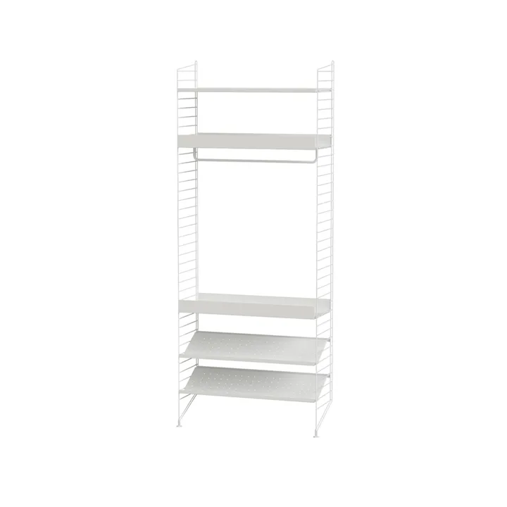 Scaffale per camera da letto String bianco - combinazione D - String