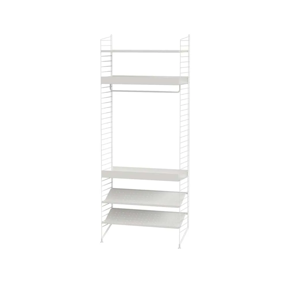 Scaffale per camera da letto String bianco - combinazione D String