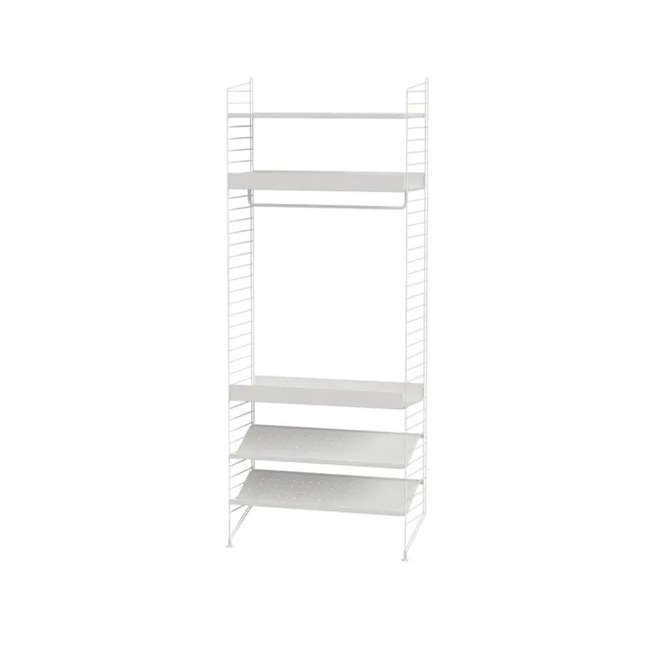 Scaffale per camera da letto String bianco - combinazione D - String
