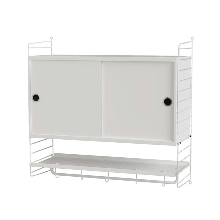 Scaffale per camera da letto String bianco - combinazione F - String