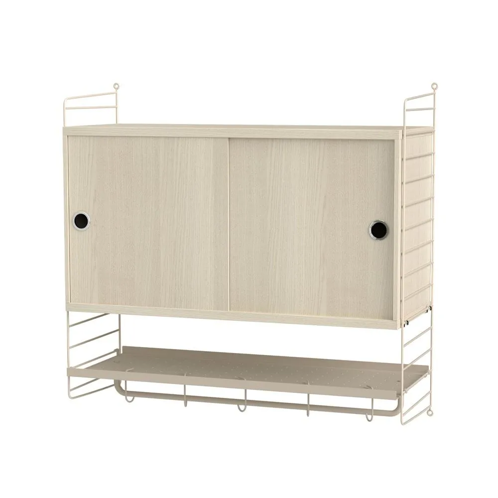 Scaffale per camera da letto String frassino e beige - combinazione F String