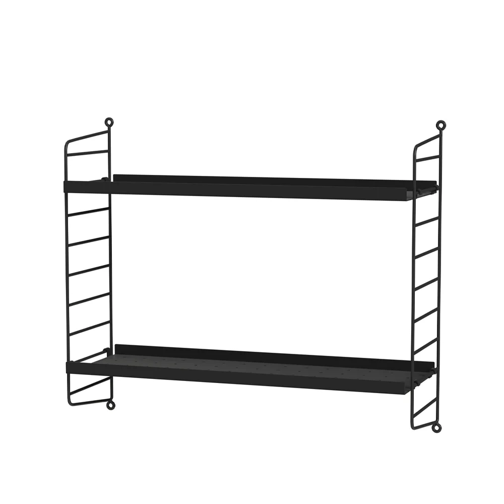 Scaffale per camera da letto String nero - combinazione B String