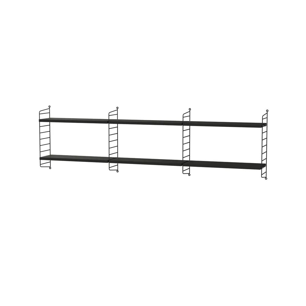 Scaffale per camera da letto String nero - combinazione E,  String