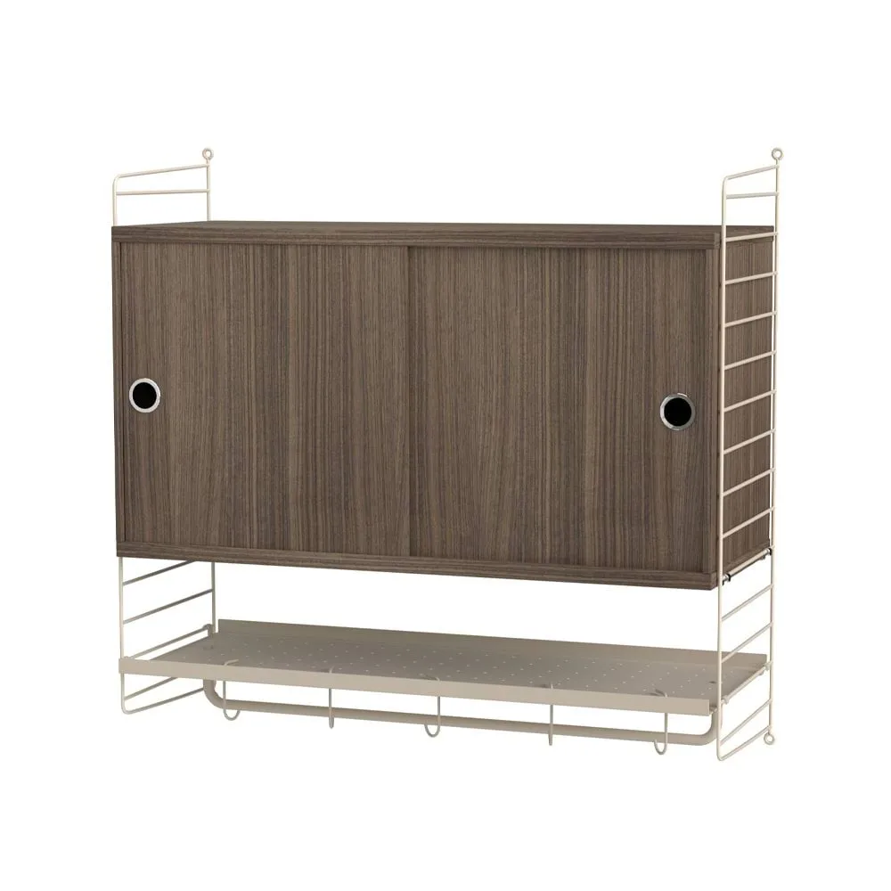 Scaffale per camera da letto String noce e beige - combinazione F String