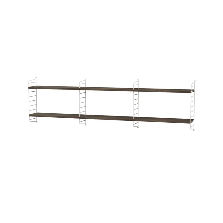Scaffale per camera da letto String noce e bianco - combinazione E - String