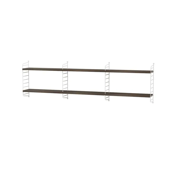 Scaffale per camera da letto String noce e bianco - combinazione E - String