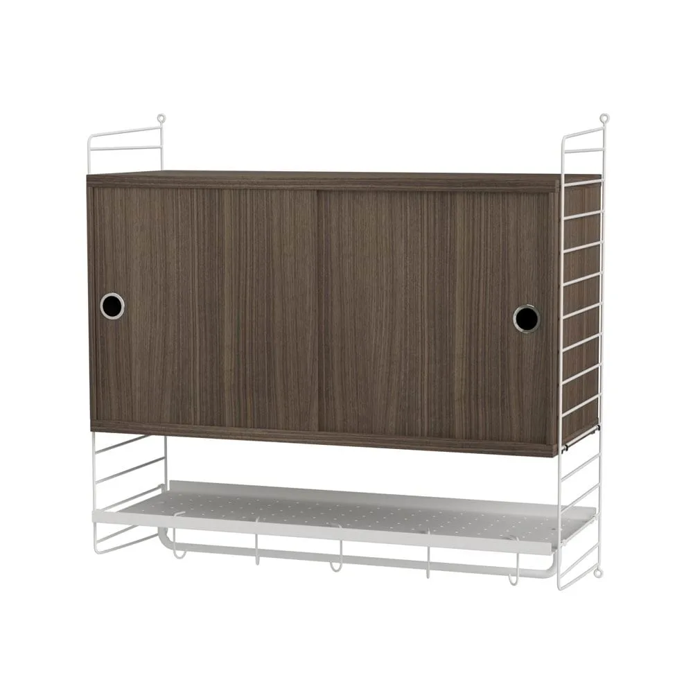 Scaffale per camera da letto String noce e bianco - combinazione F String