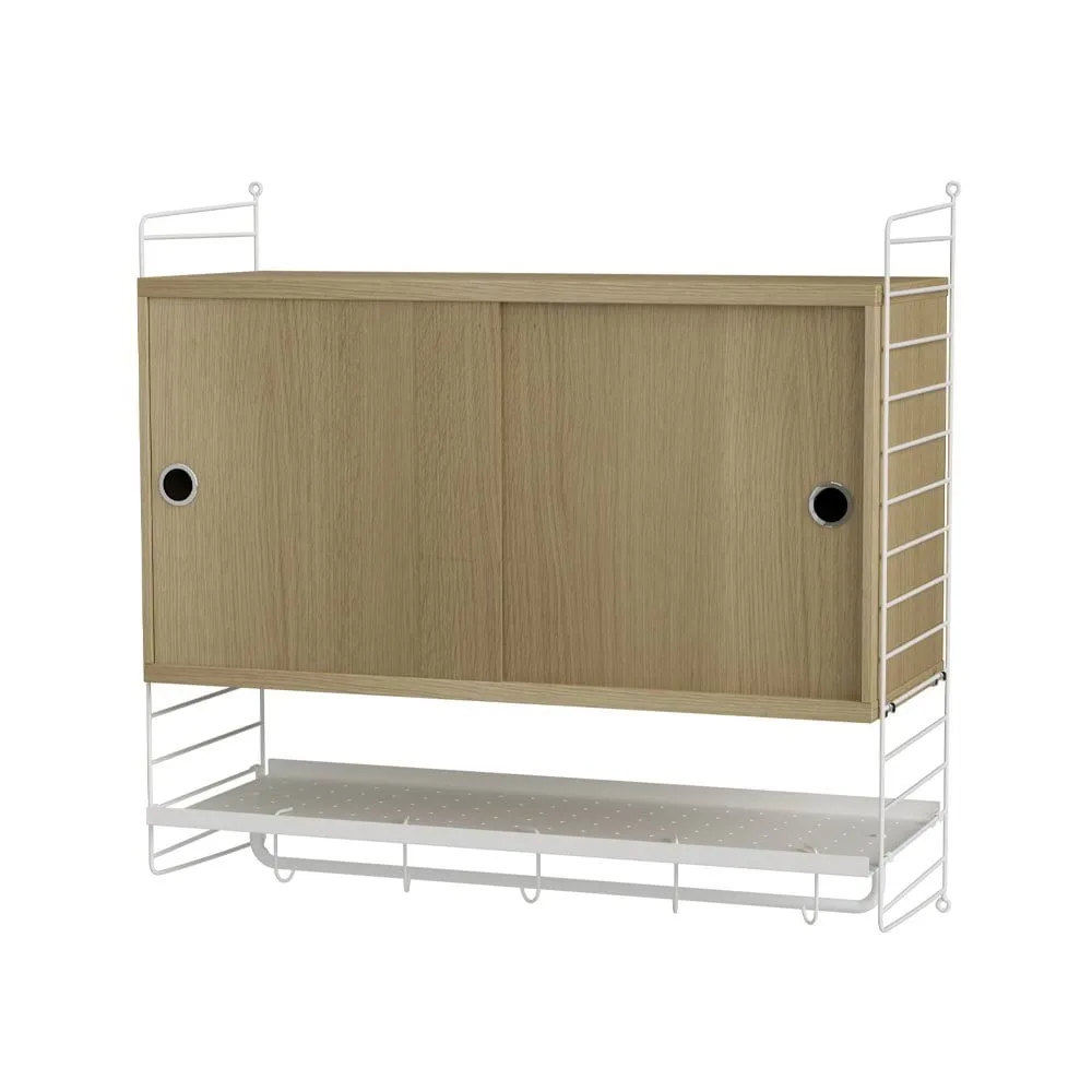 Scaffale per camera da letto String rovere e bianco - combinazione F String