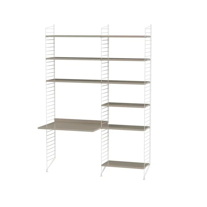 Scaffale String per stanza dei bambini beige e bianco - combinazione D - String
